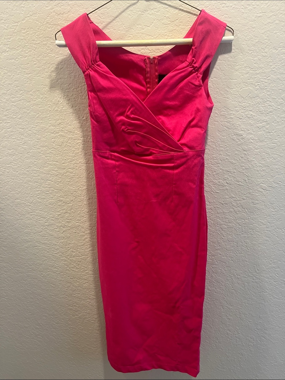 RockSteady Fuchsia Midi Sheath Dress